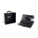 Property of a gentleman - a 1930's BAR-LET Model 2 portable typewriter, cased (see illustration).