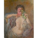 Property of a gentleman - early 20th century - FEMALE NUDE - pastel, 25.6 by 21.65ins. (65 by