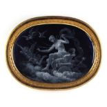 Property of a deceased estate - a late 19th century Continental enamel oval plaque depicting Venus