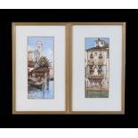 Property of a gentleman - Alberto Prosdocimi (1852-1925) - VENICE SCENES - a pair, watercolours,