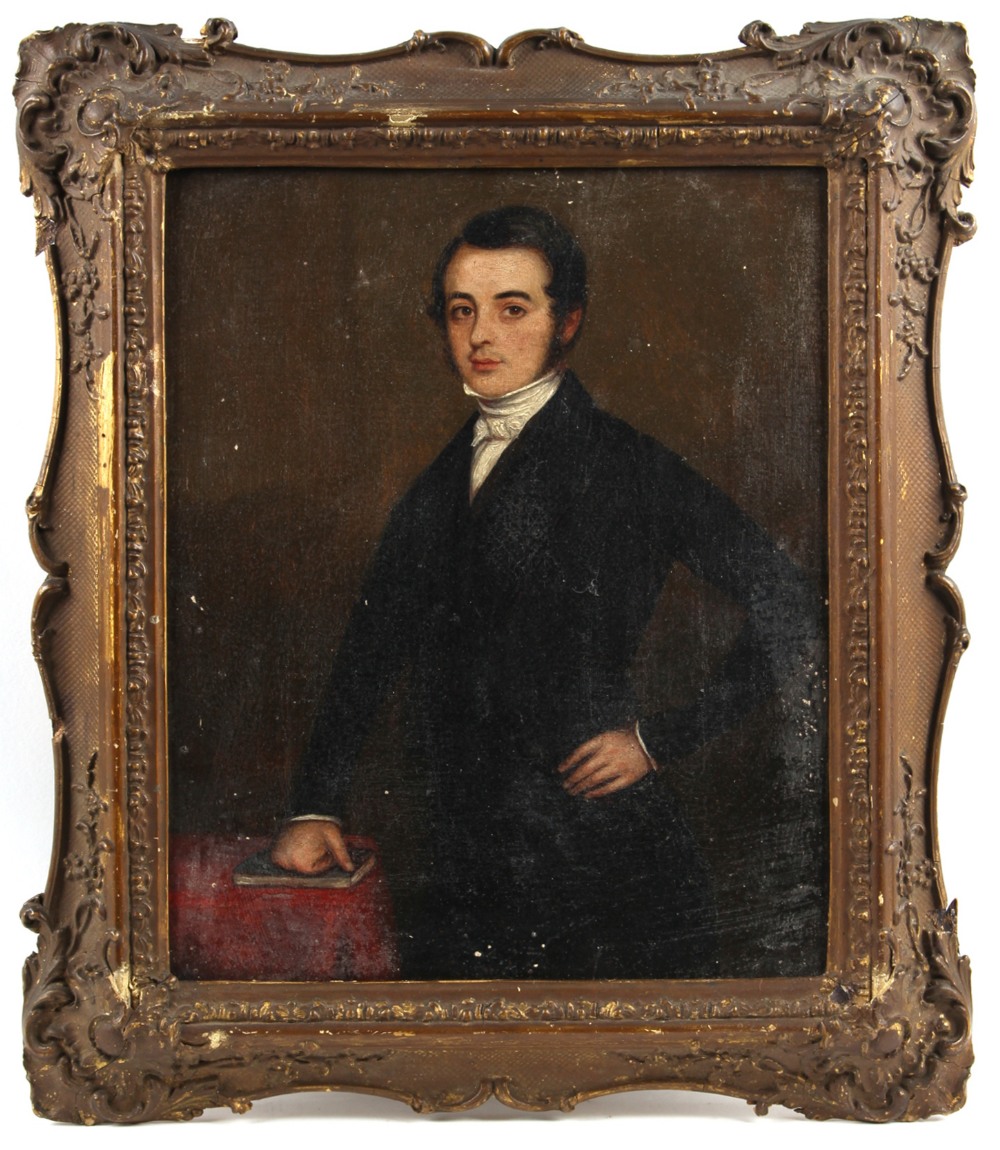 Property of a deceased estate - English school, late 19th century - PORTRAIT OF A GENTLEMAN - oil on