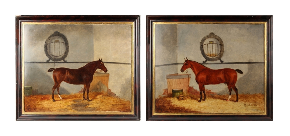 Property of a deceased estate - Richard Whitford (c.1821-1890) - A BAY MARE IN A STABLE and A
