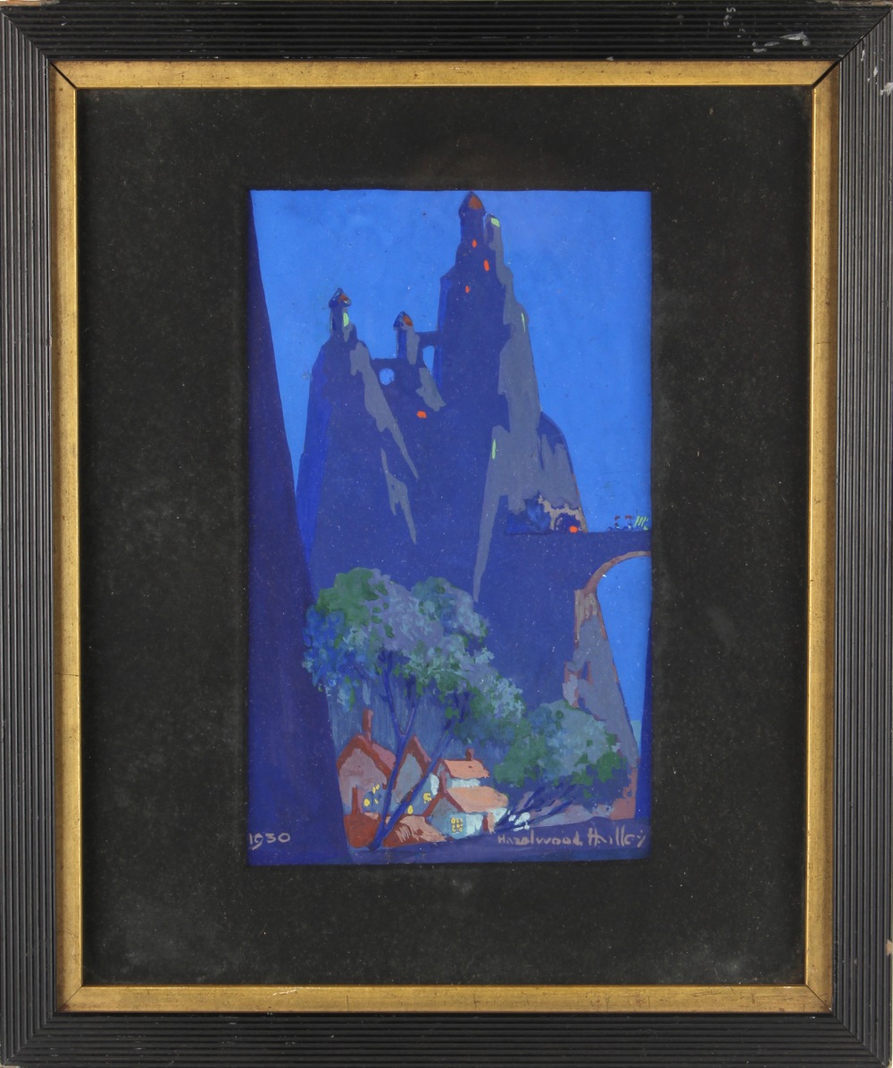 Property of a deceased estate - Hazelwood Hailley (20th century) - FANTASY TWILIGHT LANDSCAPE -