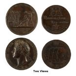 Property of a gentleman - coins - a bronze medallion commemorating the coronation of King George