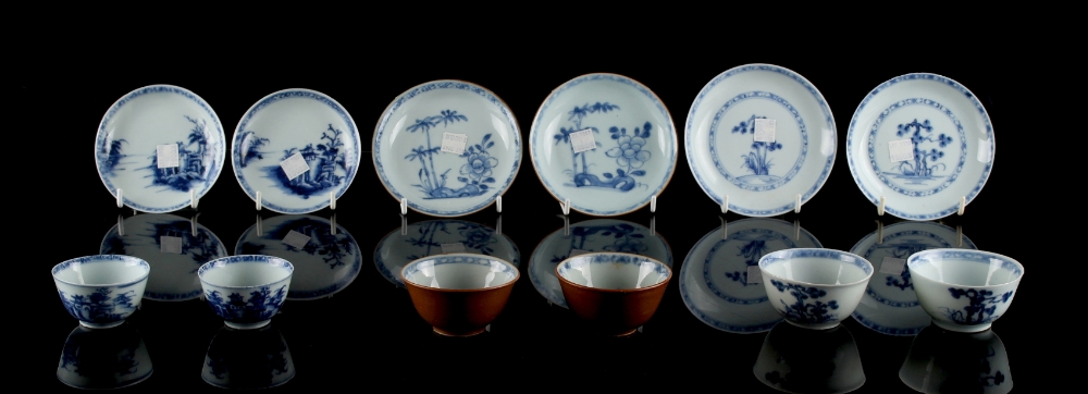 A collection of twelve Chinese Nanking cargo porcelain items, each in original Spink packaging (