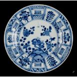 An 18th century Chinese blue & white saucer dish, 6.4ins. (16.3cms.) diameter (see illustration).