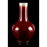 Property of a gentleman - a large Chinese flambe glazed bottle vase, 18th / 19th century, 17.