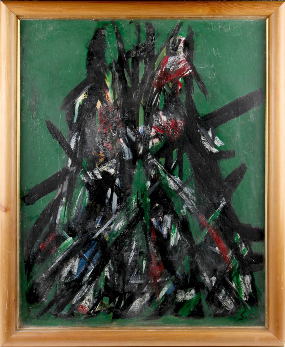 Property of a gentleman - Selim Turan (born Istanbul 1915, died Paris 1994) - ABSTRACT - oil on