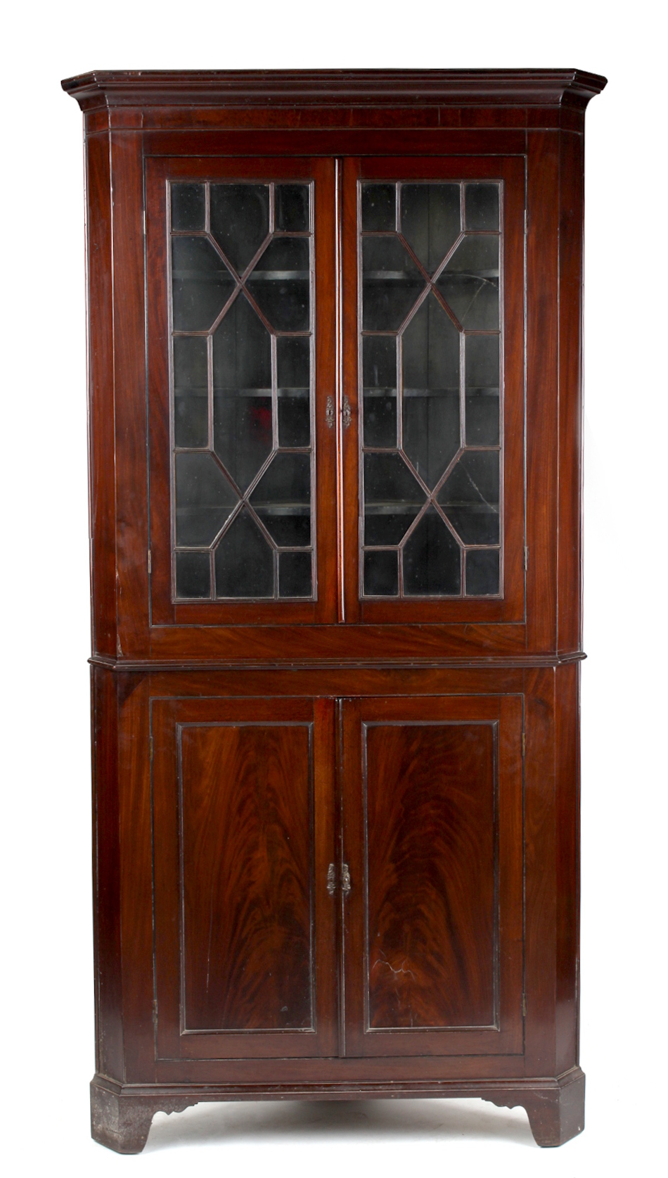 Property of a deceased estate - an early 19th century George IV mahogany two-part freestanding