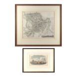 Property of a deceased estate - Russian interest - ST. PETERSBURG - a map engraving plan of St.