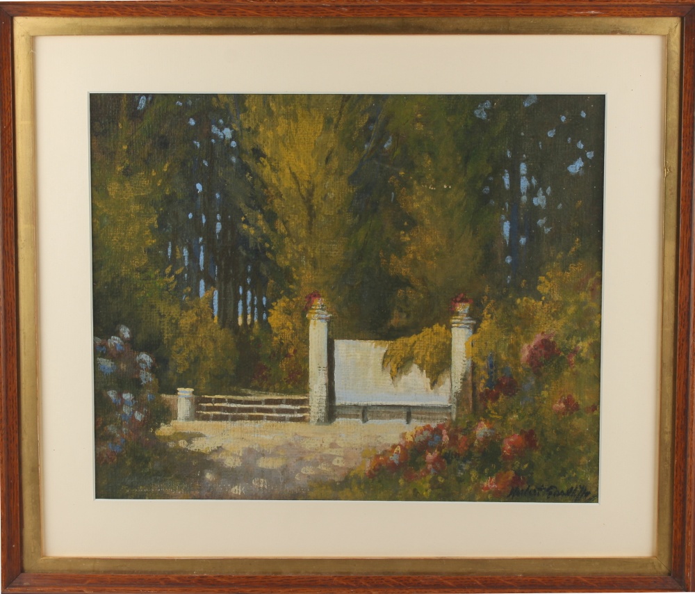 Property of a deceased estate - Herbert Goodliffe (20th century) - PARK SCENE - oil on board, 12.1