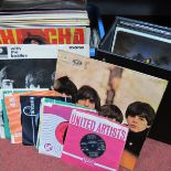 Three Beatles LP's 'A Hard Days Night', 'For Sale', and The Beatles all mono, Pink Floyd's '