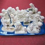 Snow Babies, by Department 56, to include Twinkle Toes music box, "Welcome to the World Little One",