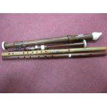 Kung Large Wooden Recorder, 'Long Life' model, Gunter Korber and original flutes. (4)