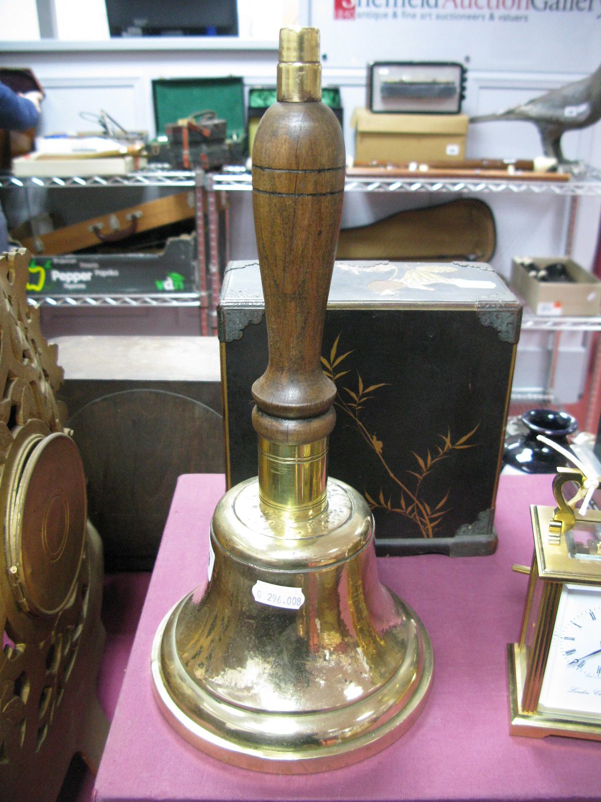 A Large Brass Victorian Town Criers/School Bell.