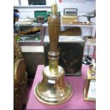 A Large Brass Victorian Town Criers/School Bell.