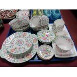 Minton 'Haddon Hall' Teaware of twenty eight pieces:- One Tray