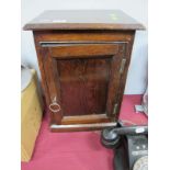 Late XIX Century Oak and Pine Smokers Cabinet, with in drawer and pigeonhouse to interior.