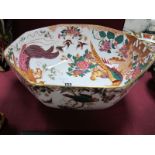 Royal Crown Derby "Olde Avesbury" Bone China Octagonal Fruit Bowl, 27.5cms wide.