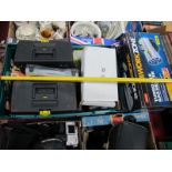 DIY Tools, spirit level, plastic tool boxes, a turbo fan gas heater (boxed) etc:- One Box