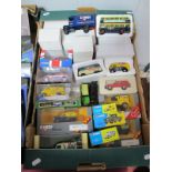 Sixteen Boxed Corgi Collectors Club Diecast Vehicles, including vans, Mini's, and Yorkshire Rider