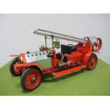 A Mamod Live Steam #FE1 Edwardian Fire Engine, water level class version, the model has been