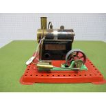 A SE2 Mamod Stationary Steam Engine, playworn.