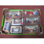 Six Boxed Corgi Diecast Trams, including Portsmouth, Southampton, LCC, and Leeds 'Tramlines' and
