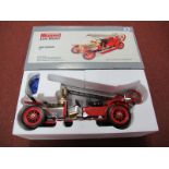 A Boxed Mamod #FE1 Live Steam Fire Engine, ten spoke wheel version with boiler sight glass. Model