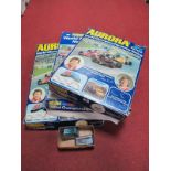 Three Boxed Aurora AFX Slot Car Racing Sets GX4500, with two cars., GX1300 with two cars and GX2000,