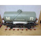 A 7 1/4 Inch Gauge Scratch Built Rolling Model of an Early XX Century Midland Railway Petroleum Tank