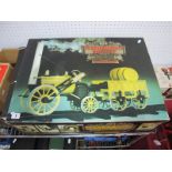 A Boxed Hornby Three and a Half Inch Gauge Live Steam Stephenson's Rocket Train Set, appears