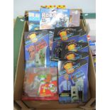 Fourteen Carded Action Figures, including eight Vivid Imaginations Space Precinct, (two Officer