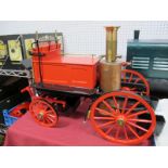 A Part Built 2" Scale Live Steam Model of a Late XIX Century Shand Mason Fire Pump, boiler in place,