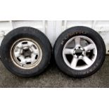 Set of 4 Alloy Wheels (8J x 17” 6 Stud - probably off a Japanese 4x4)