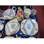 Doulton Figurine 'Sarah' HN3380, Paragon 'Honiton' Teapot, Spode ceramics:- One Tray