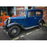 1934 Pre-War Austin Ten (BU 8144) in Blue over Black, 1141cc Four-Cylinder Side-Valve Engine