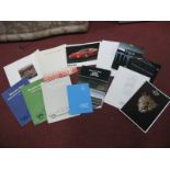 A Quantity of 1980's and Later Prestige Brand Car Brochures, including Ferrari, Mercedes Benz,