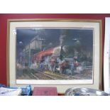 After Terence Cuneo - "Duchess of Hamilton", limited edition print no. 844/850, graphite signed by