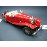 A Boxed Franklin Mint 1:24th Scale Diecast 1935 Mercedes Benz 500K Special Roadster highly
