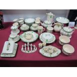 A Royal Doulton "Countess" Pattern Part Breakfast and Tea Service, comprising teapot and stand and