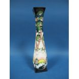 A Moorcroft Pottery Vase, decorated with the The Valleys, a trial design by Rachel Bishop, shape