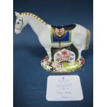 A Royal Crown Derby Paperweight, modelled as a Race Horse, limited edition no. 550/1500 specially