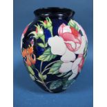 A Moorcroft Pottery Vase, tubelined and decorated with the R.H.S. Wisley design from the 2016