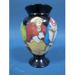 A Moorcroft Pottery Vase, decorated with "Bus Stop" design by Kerry Goodwin, shape 370/6, limited