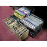 A Quantity of Lp's and 45 rpm Records, including folk interest, humour, classical etc:- Four Boxes