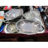 Assorted Plated Dishes, butter dish etc:- One Box