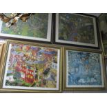 Joe Scarborough Colour Prints - 'Evening Papers at Hillsborough Corner' and 'Broomhill Scenes', both