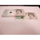 A Mint and Consecutive Run of One Hundred Bank of England Five Pound Banknotes, Merlyn Lowther Chief