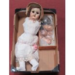 Early / Mid XX Century Assorted Porcelain and Composition Dolls Hospital Parts, including small doll